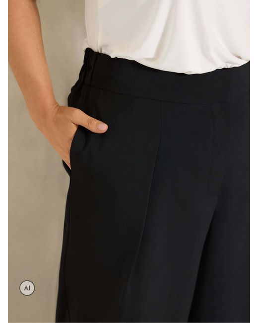 Evans Black Pleated Front Trousers