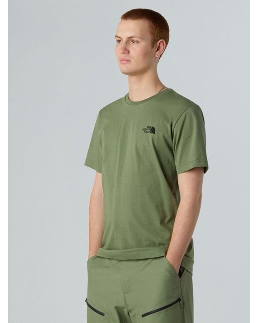 The North Face Green Half Dome Photo Back Print T-Shirt for men