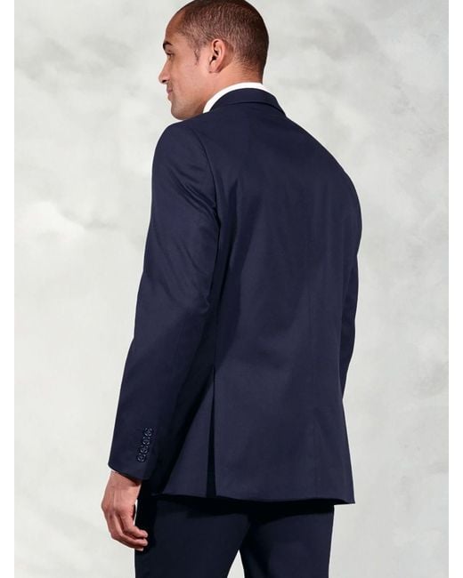 Brook Taverner Blue Plain Suit Jacket for men