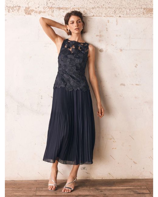 camilla lace up dress by bella chic Camilla Twilight In Istanbul Ruffled Lace Mini Dress main image 1
