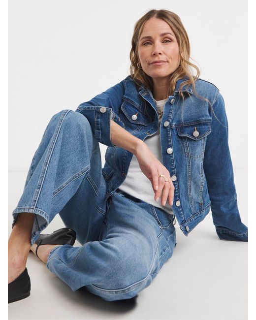 JD Williams Blue Ultimate Stretch Denim Jacket