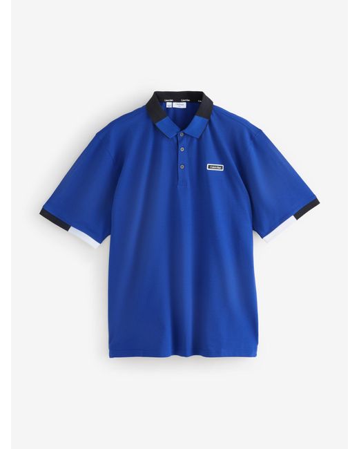 Calvin Klein Blue Madison Polo Shirt for men