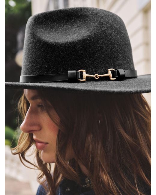 Next Black Fedora Snaffle Hat