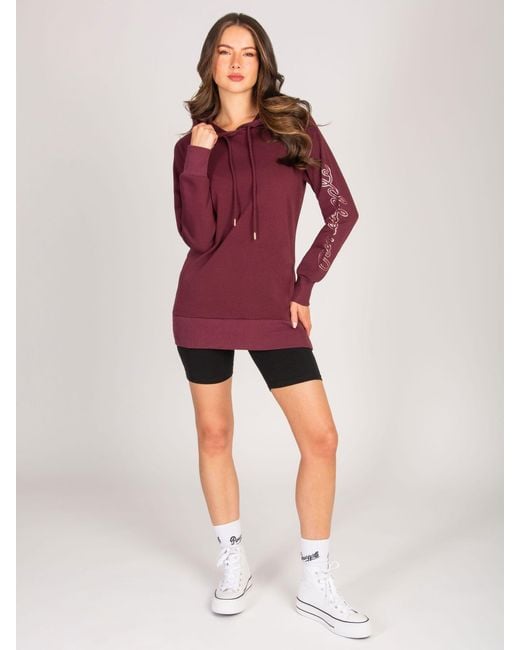 Pineapple Red Longline Hoodie
