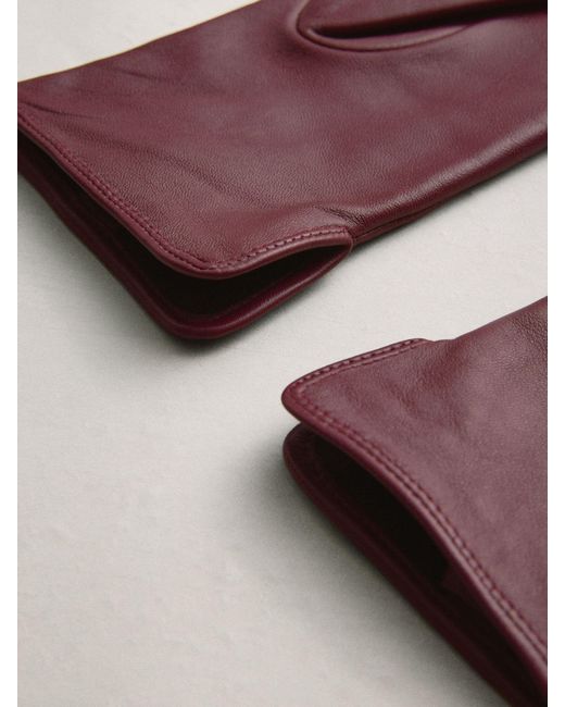 Next Red Leather Gloves