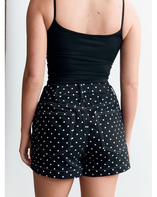 Next Black Patch Pocket Mini Shorts