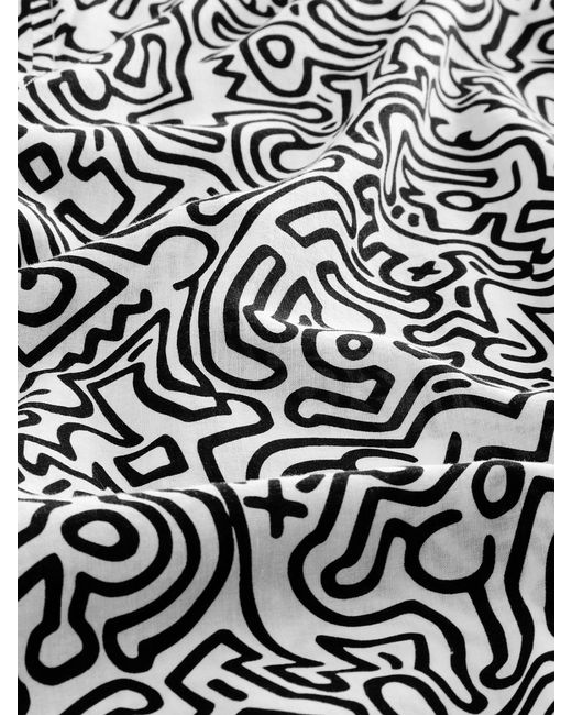 Next Gray Keith Haring Printed Short Sleeve Shirt for men