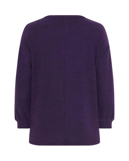 Evans Purple Sequin Embellished Top