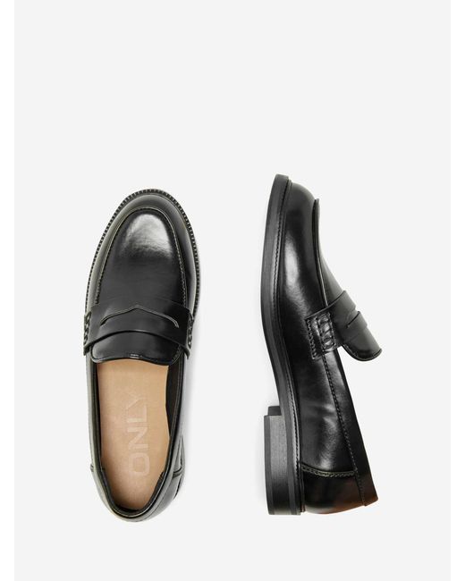 ONLY White Classic Flat Loafers