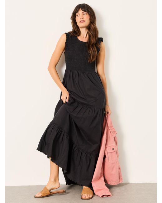 FatFace Black Fatface Anais Regular Maxi Dress