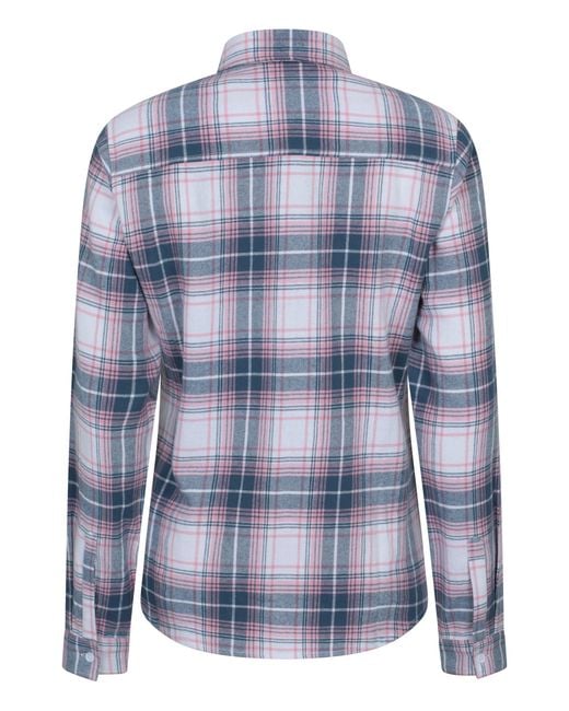 Mountain Warehouse Blue Willow Brushed Flannel Shirt