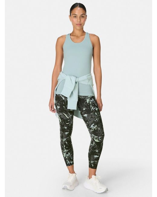 Sweaty Betty Green 7/8 Length Power Workout Leggings