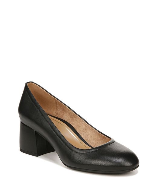 Vionic Black Carmel Regular Fit Block Heel Court Shoes