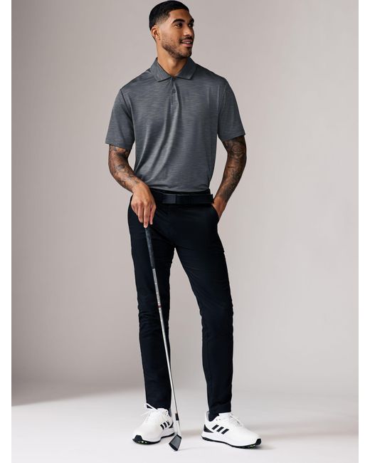 Next Gray Active Golf Mesh Training Polo Shirt for men