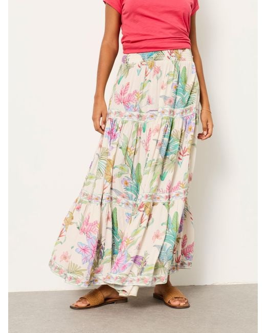 FatFace Green Fatface Jayla Maxi Skirt