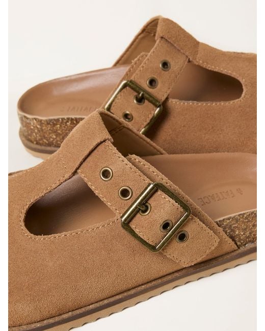 FatFace Natural Fatface T Bar House Shoe