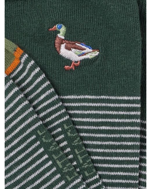 FatFace Green Fatface Duck Socks for men