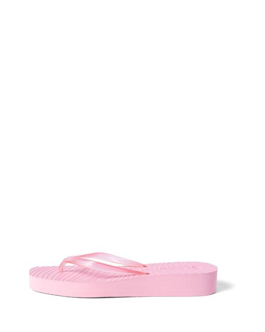 Sleeper Pink Tapered Platform Flip Flops