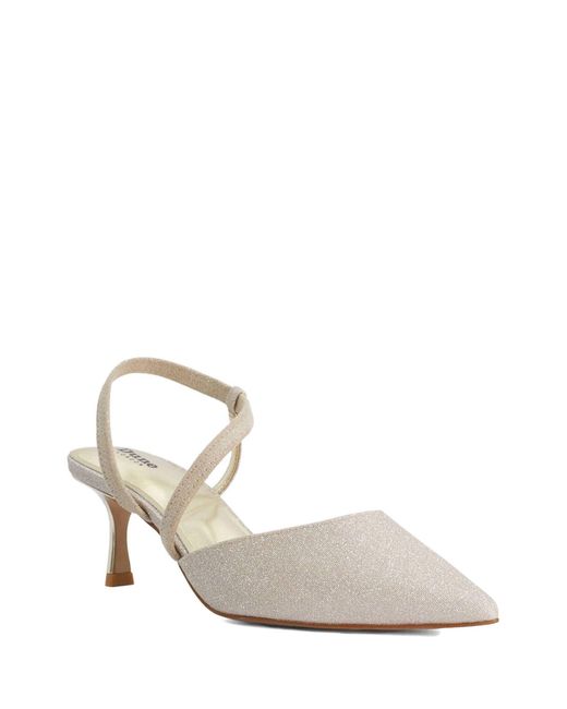 Dune White Charming Lederpumps