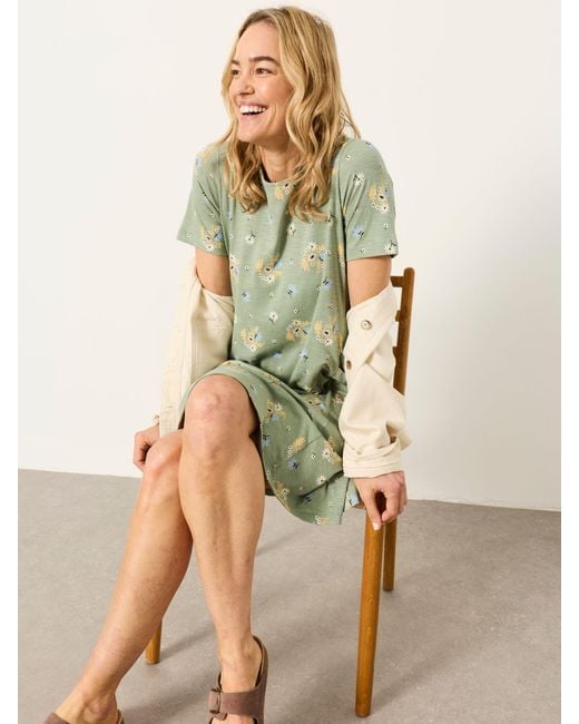 FatFace Green Fatface Petite Jersey Dress