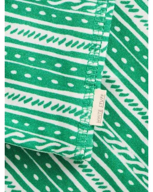 White Stuff Green Versatile Jersey Roll Scarve