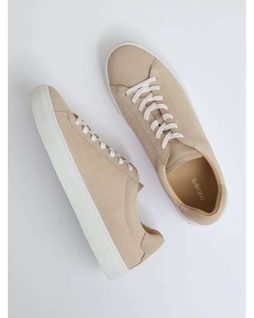 Reiss Multicolor Finley-Leather Low-Top Trainers for men