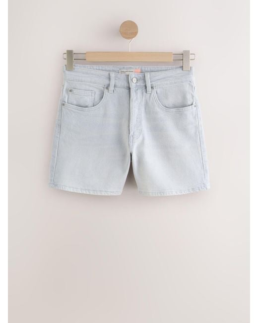 Next Yellow Denim Shorts