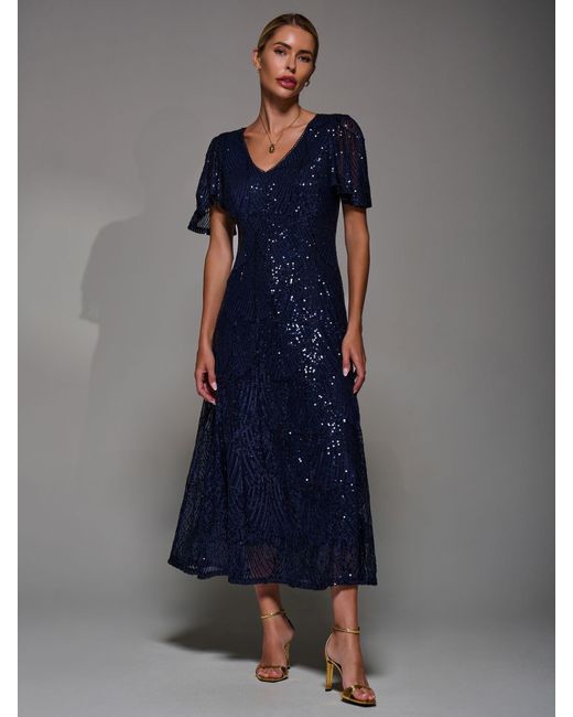 slim fit dress slacks Lexi Rib Fit and Flare Midi Dress – Marine Layer main image 1