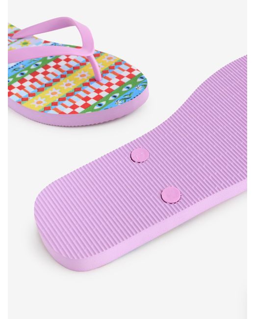 Eleanor Bowmer Pink Patch Flip Flops