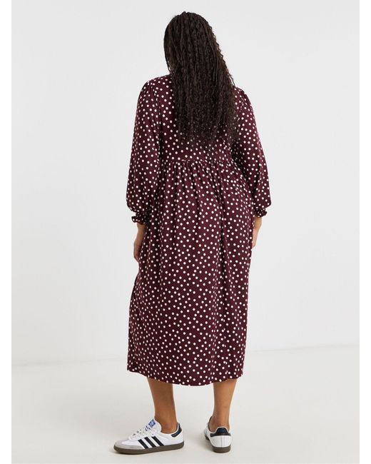 Simply Be Red Supersoft Midi Dress