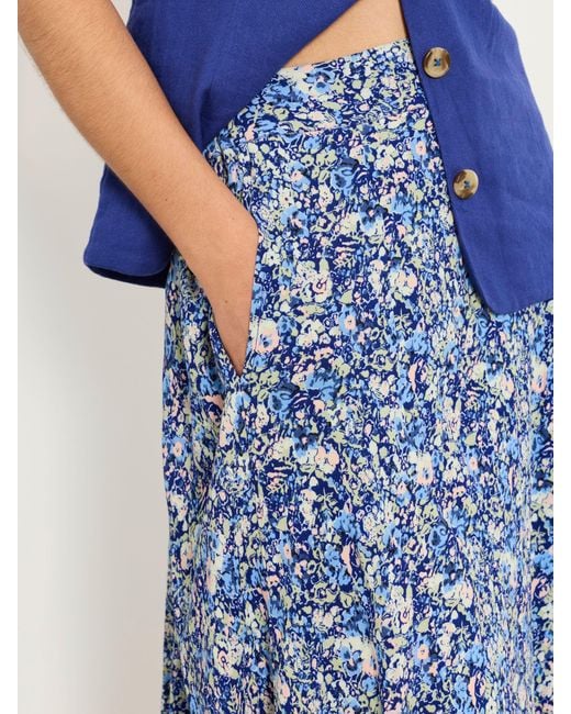 FatFace Blue Fatface Sadie Midi Skirt