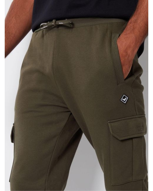 Threadbare Green Cargo Style Joggers for men