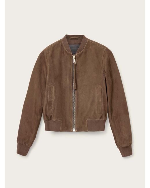 AllSaints Brown Orten Bomber Jacket