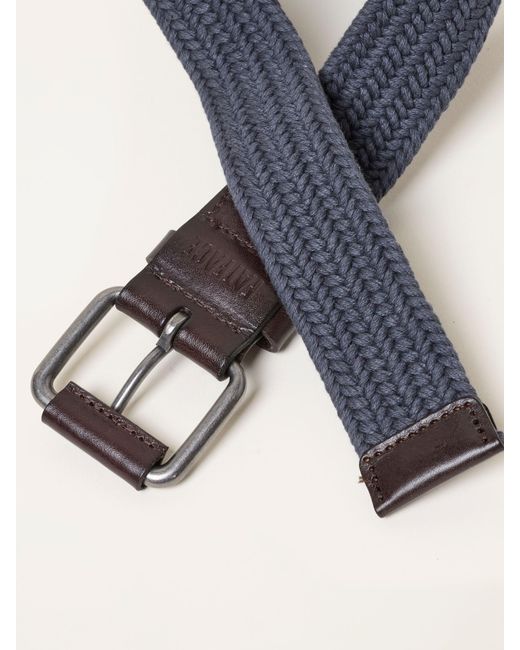 FatFace Blue Fatface Woven Belt for men