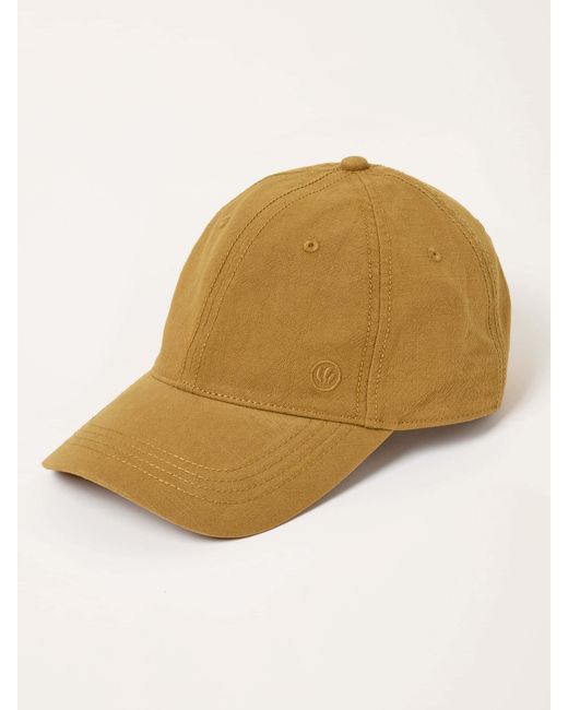FatFace Natural Fatface Mustard Textured Cap for men