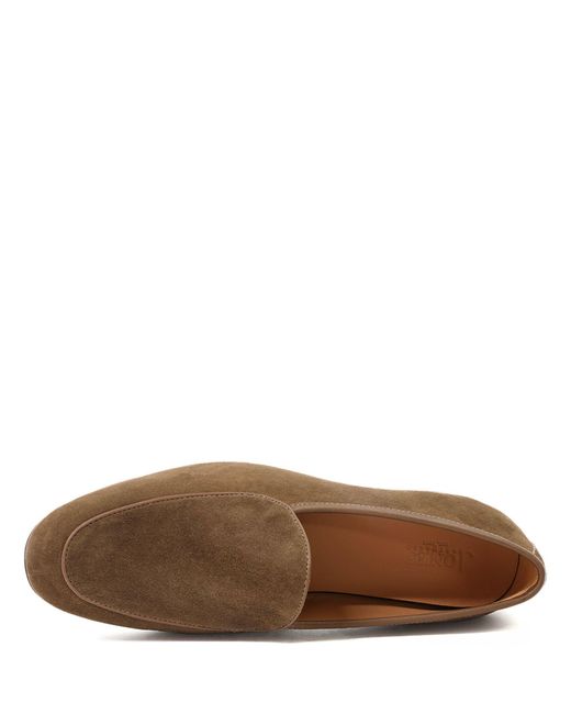 Jones Bootmaker Brown Royce Leather Loafers for men