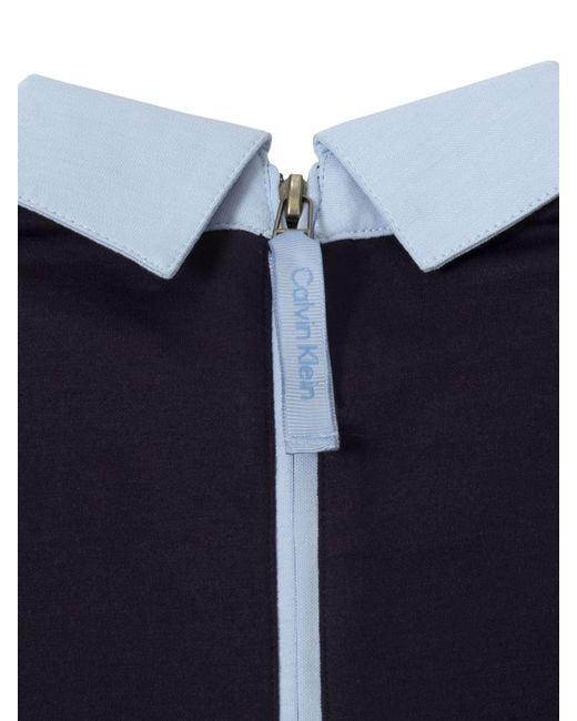 Calvin Klein Blue Brooke Short Sleeve Polo