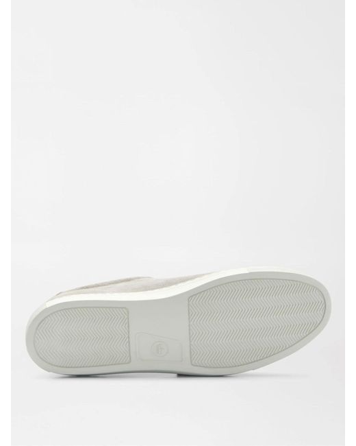 Peter Millar White Vantage Lite Suede Sneakers for men