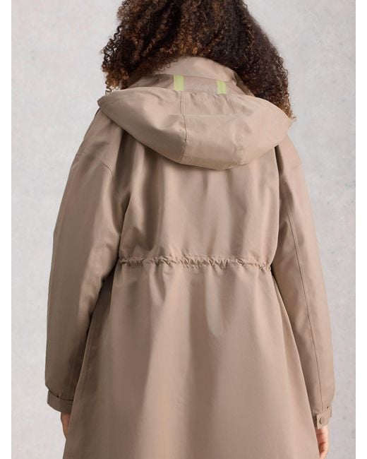 White Stuff Natural Beth Waterproof Coat