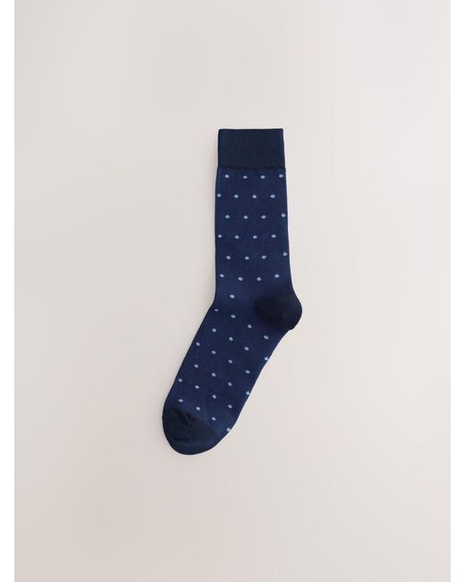 Next Blues Pattern Smart Socks 5 Pack for men