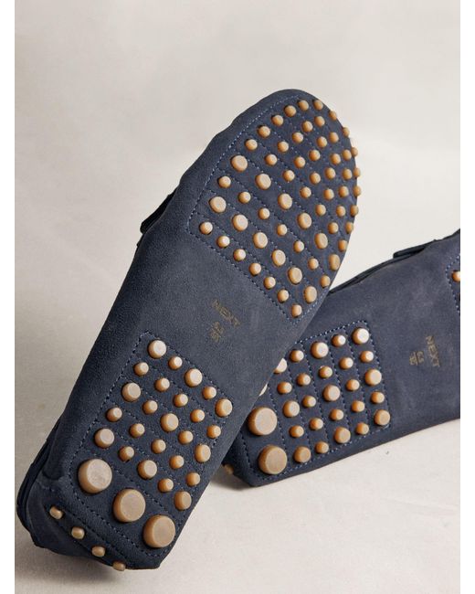 Next Blue N. Premium Whipstitch Driver Moccasins Shoes
