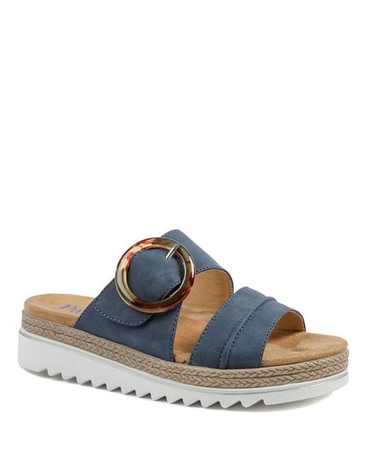 Pavers Blue Adjustable Fitting Sandals