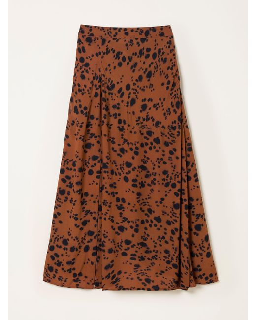 FatFace Brown Fatface Skye Midi Skirt