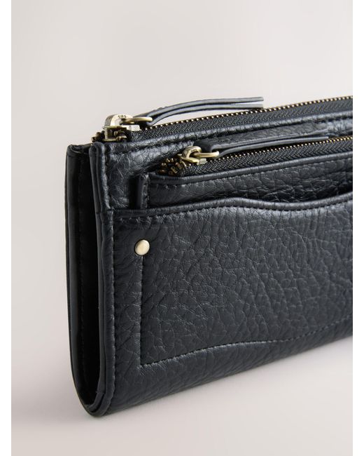 Next Gray Zip Large Purse