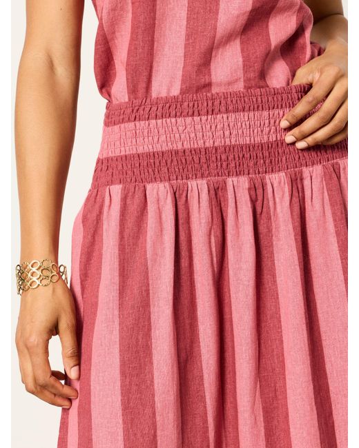 FatFace Pink Fatface Kit Midi Skirt