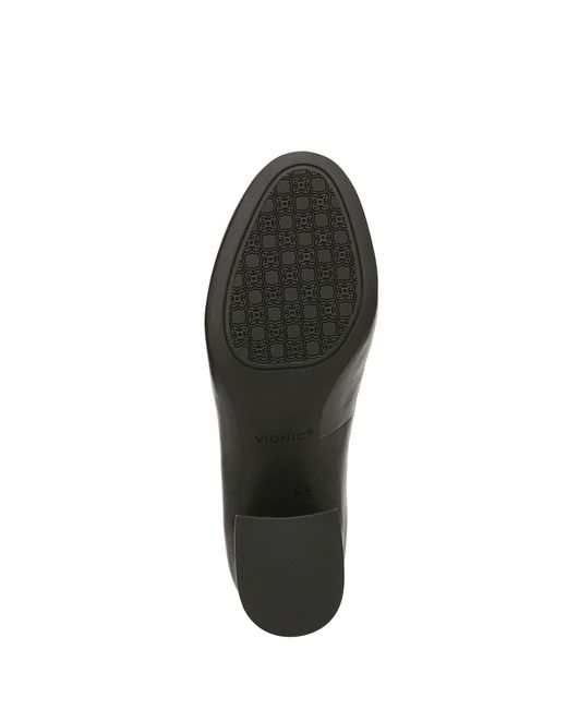 Vionic Black Carmel Regular Fit Block Heel Court Shoes