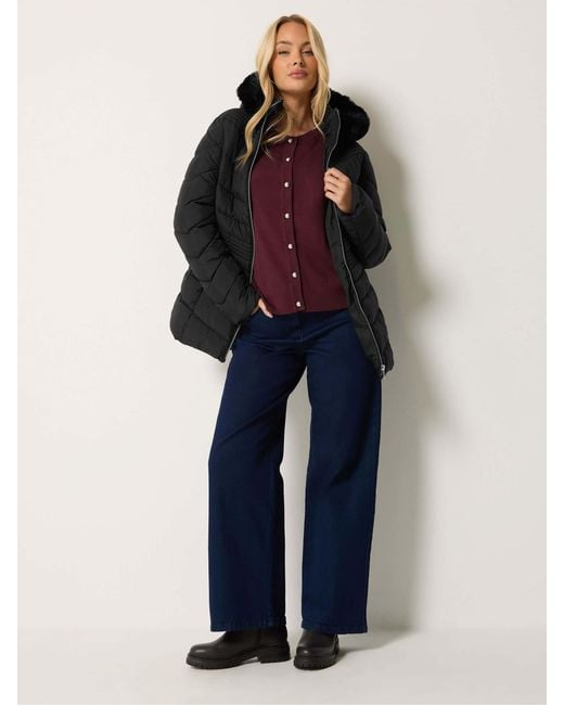 M Com Black Glam Padded Coat