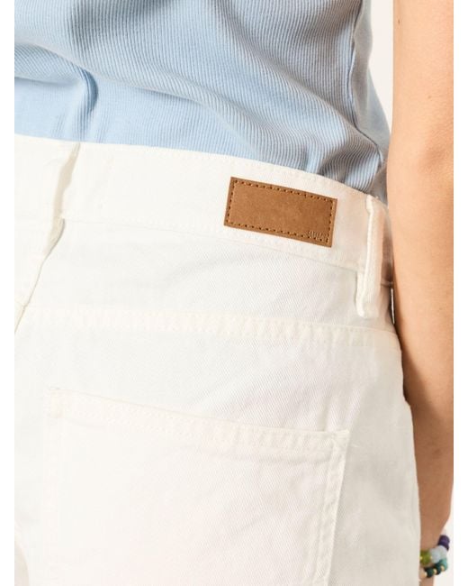 FatFace White Fatface Isabelle Bermuda Denim Shorts