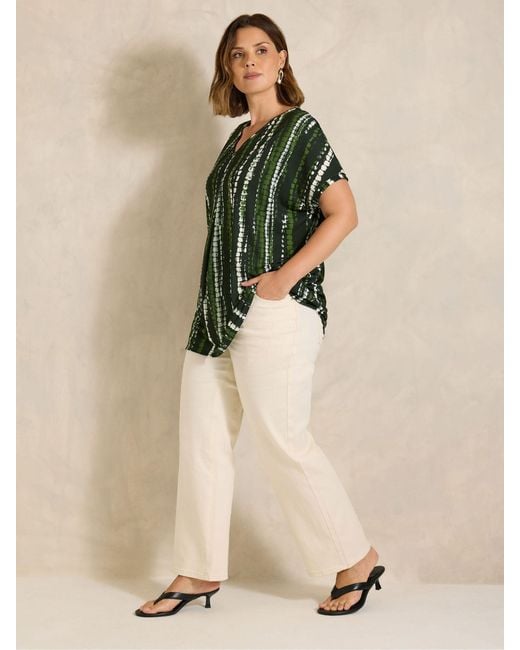 Evans Green Tie Dye Swing Top