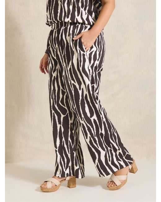 Evans White Jersey Trousers